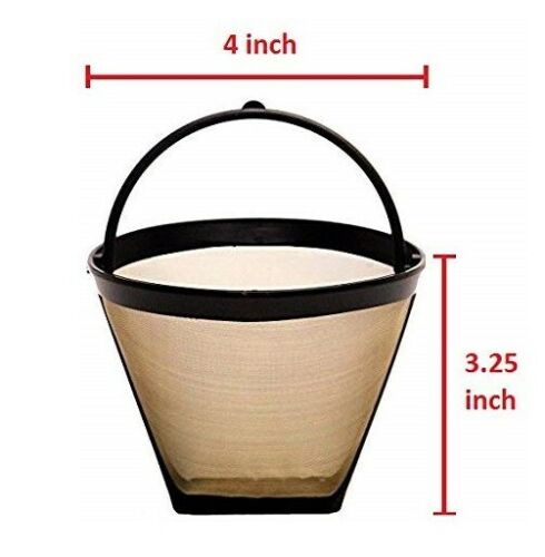 Reusable 4 Cup Basket Coffee Filter - Flat Bottom - Fits Mr